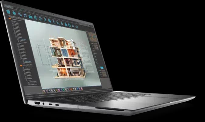 Station de Travail DELL Precision — Intel Core Ultra 7 165H / RTX 3500 Ada 12 Go GDDR6 / 64 Go LPDDR5X / 1 To / 16" FHD+