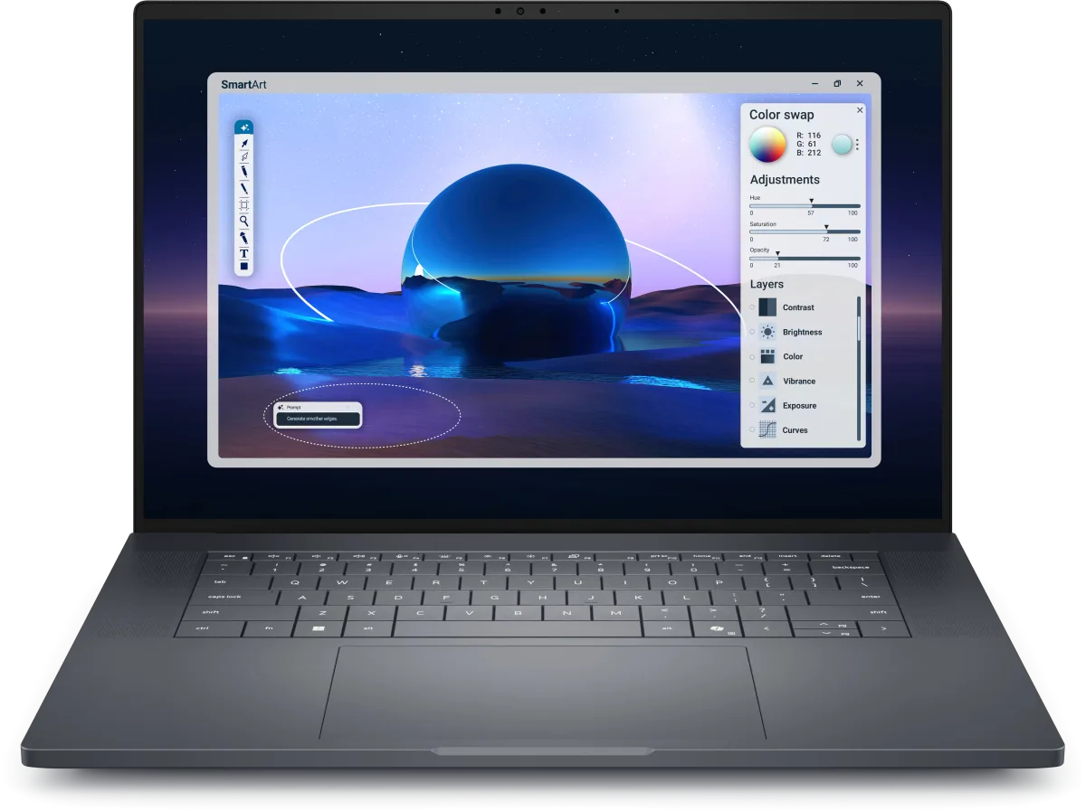 Station de Travail DELL Pro Max 16 Premium — Intel Core Ultra 9 285H vPro / RTX PRO 2000 Blackwell 8 Go / 32 Go / 1 To / 16" FHD+